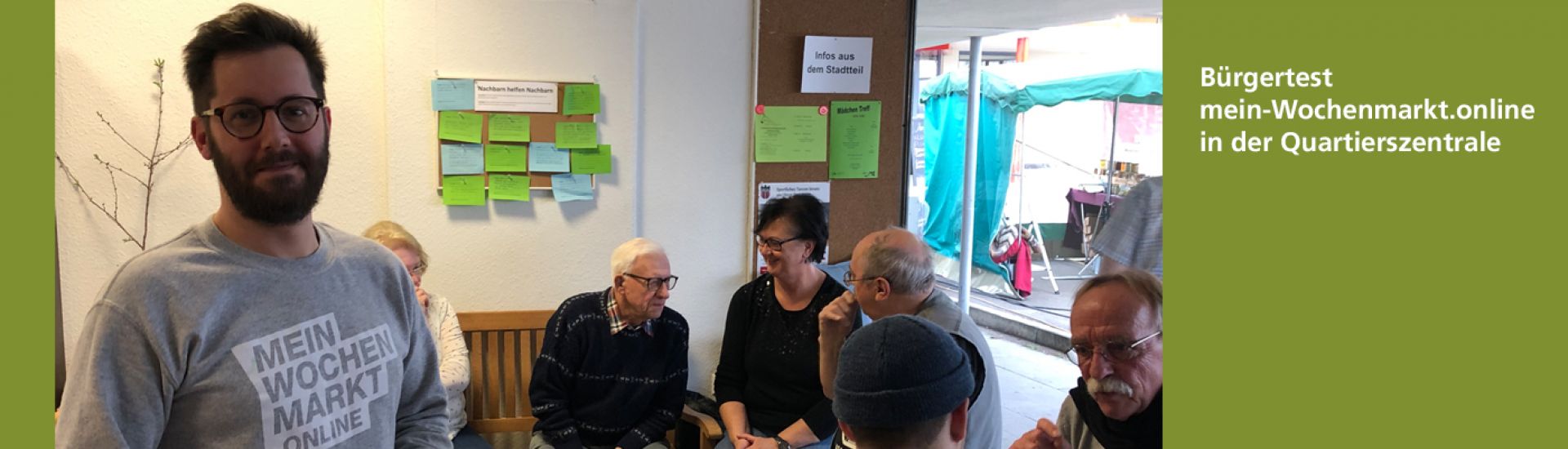 Test von Bürger*innen der Wochenmarkt.online-Anwendung
